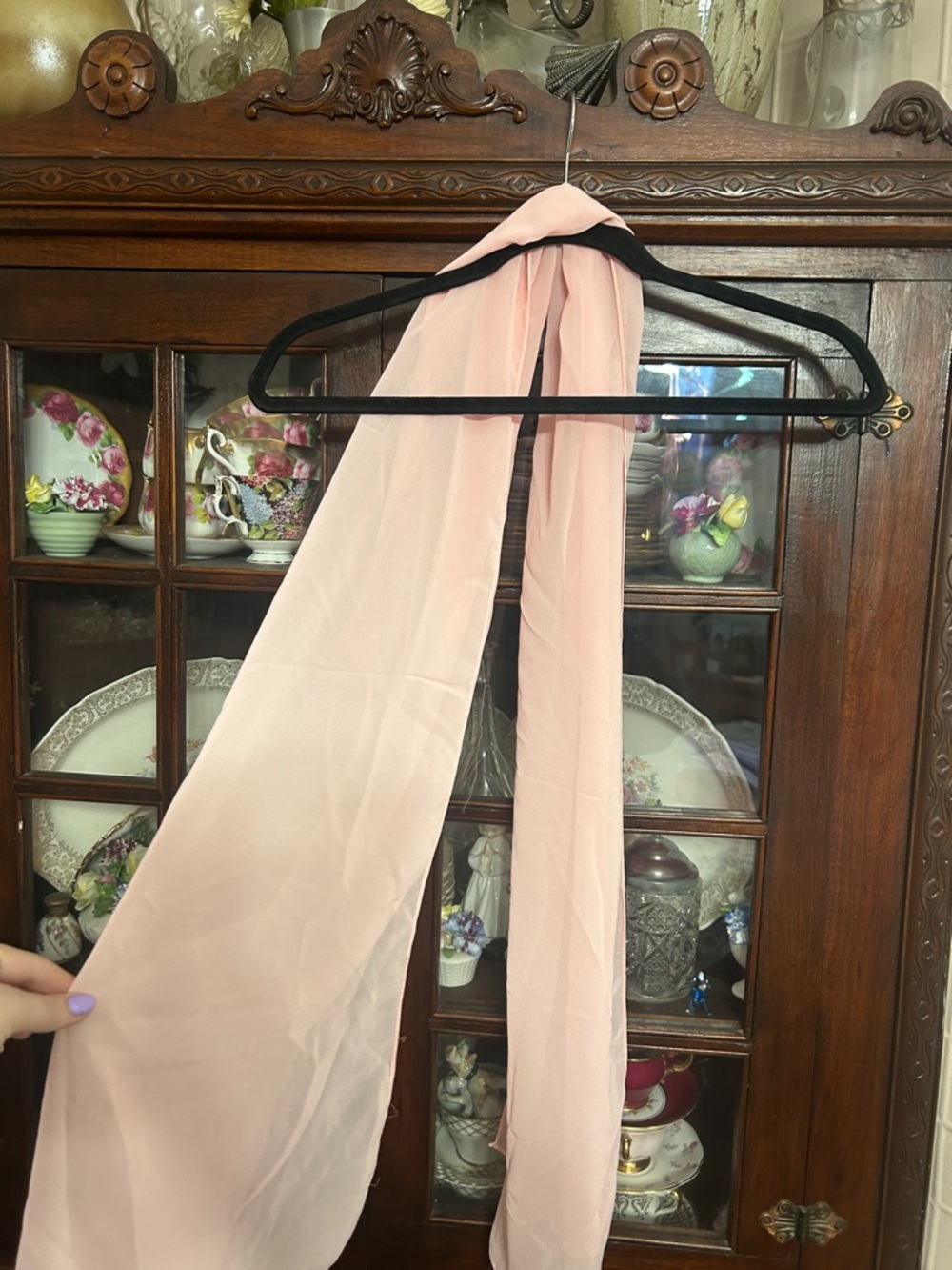 Prom: Strapless Blush Pink Beaded Lace Prom Gown - corset back NWT - Picture 9 of 9